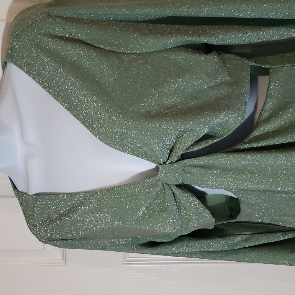 Wild Fable bodicon sage green cut out dress - Picture 3 of 11